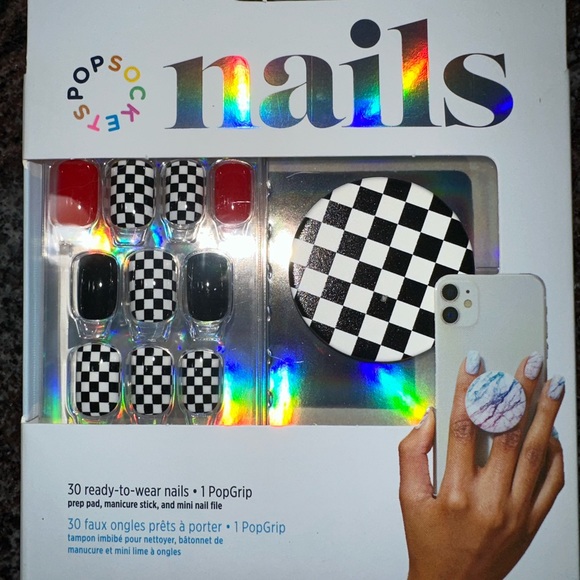 NWT PopSocket Nails and PopGrip matching set - Picture 2 of 3